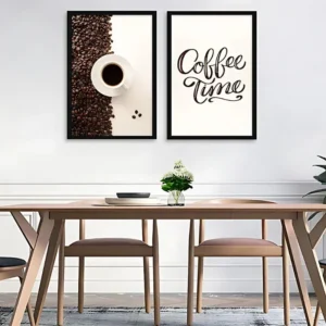 قطعتين براويز لركن القهوة