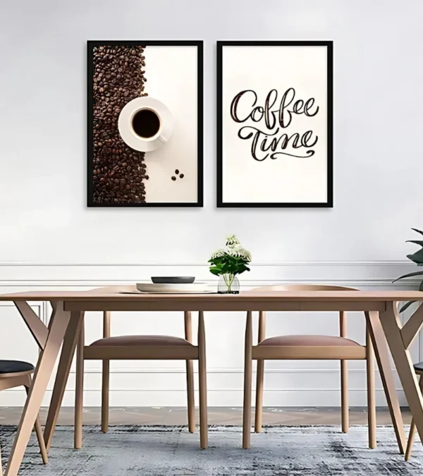 قطعتين براويز لركن القهوة