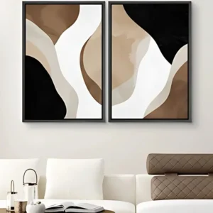 قطعتين براويز بتصميمات تجريدية